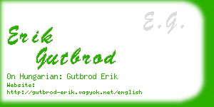 erik gutbrod business card